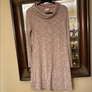 Cozy Cowl Neck Sweater Dress